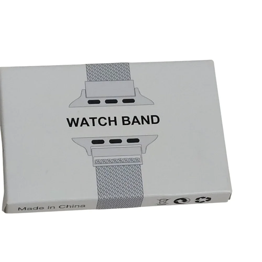 BELONGME for Apple Watch Band Milanese Loop Stainless Steel Black Magnetic Close